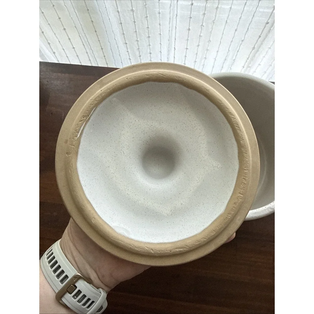 Vintage WestBend Pottery Bean Pot  Stoneware Covered Casserole Soup Crock